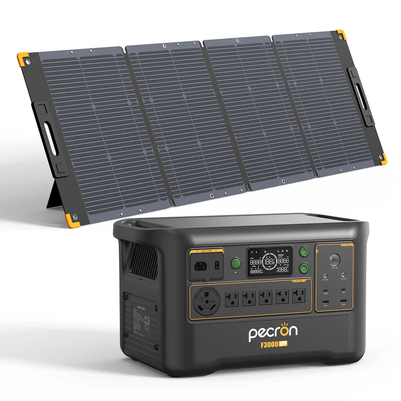 PECRON F3000LFP Solar Generator Kit 3600W 3072Wh
