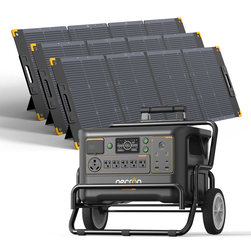 PECRON F3000LFP Solar Generator Kit 3600W 3072Wh