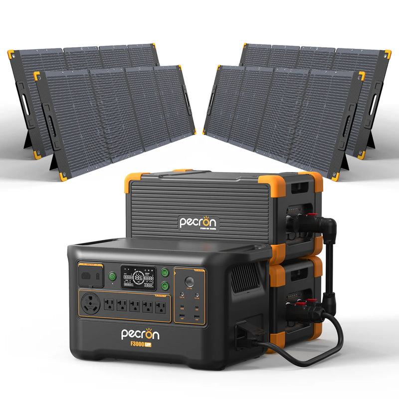 PECRON F3000LFP Solar Generator Kit 3600W 3072Wh