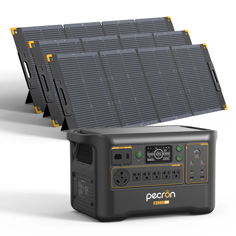 PECRON F3000LFP Solar Generator Kit 3600W 3072Wh