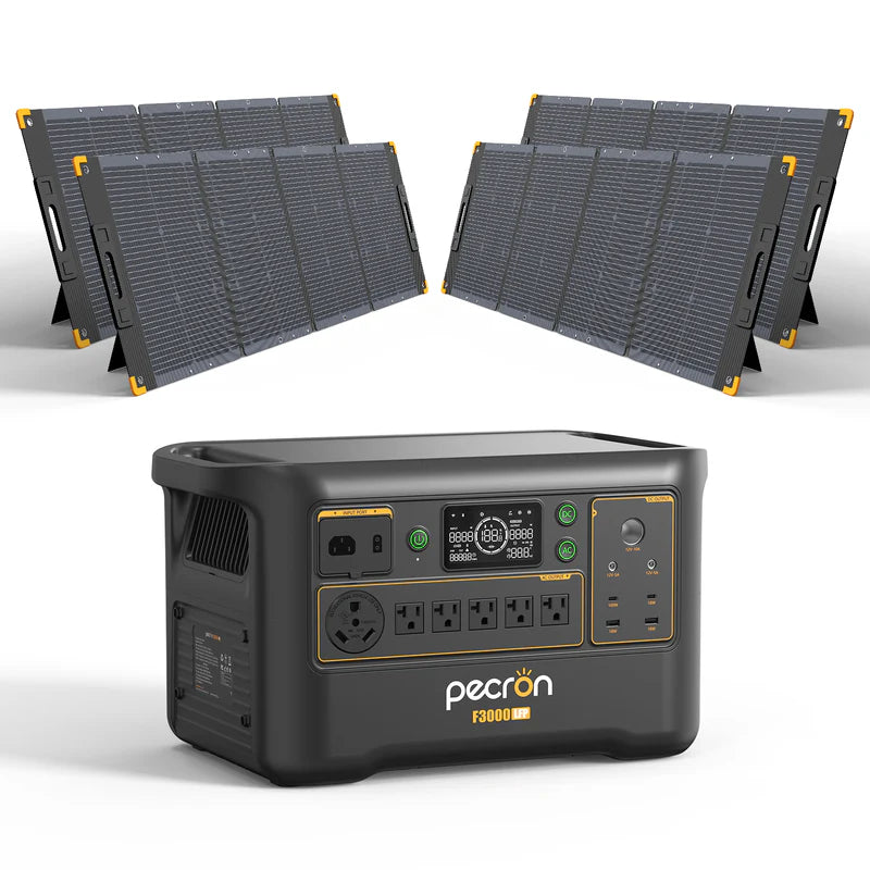 PECRON F3000LFP Solar Generator Kit 3600W 3072Wh