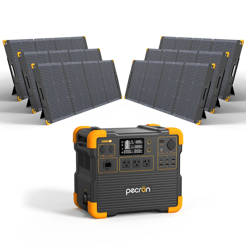 PECRON E2400LFP Solar Generator Kit 2400W 2048Wh