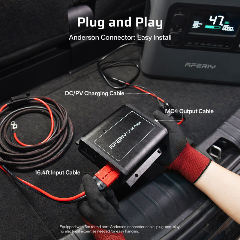 AFERIY DC060 580W DC-DC Alternator Charger for Portable Power Stations