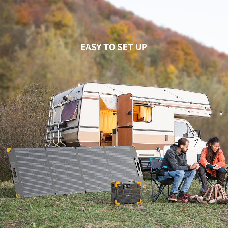 PECRON PV200 200W Portable Solar Panel — IP67 Waterproof