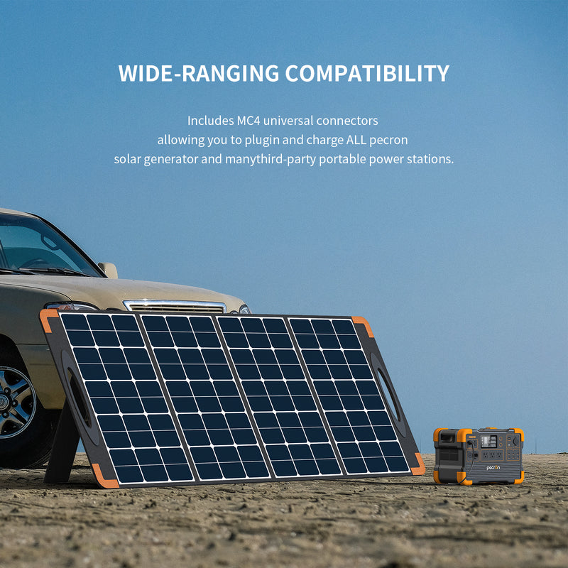 PECRON PV300 300W Portable Solar Panel — IP67 Waterproof