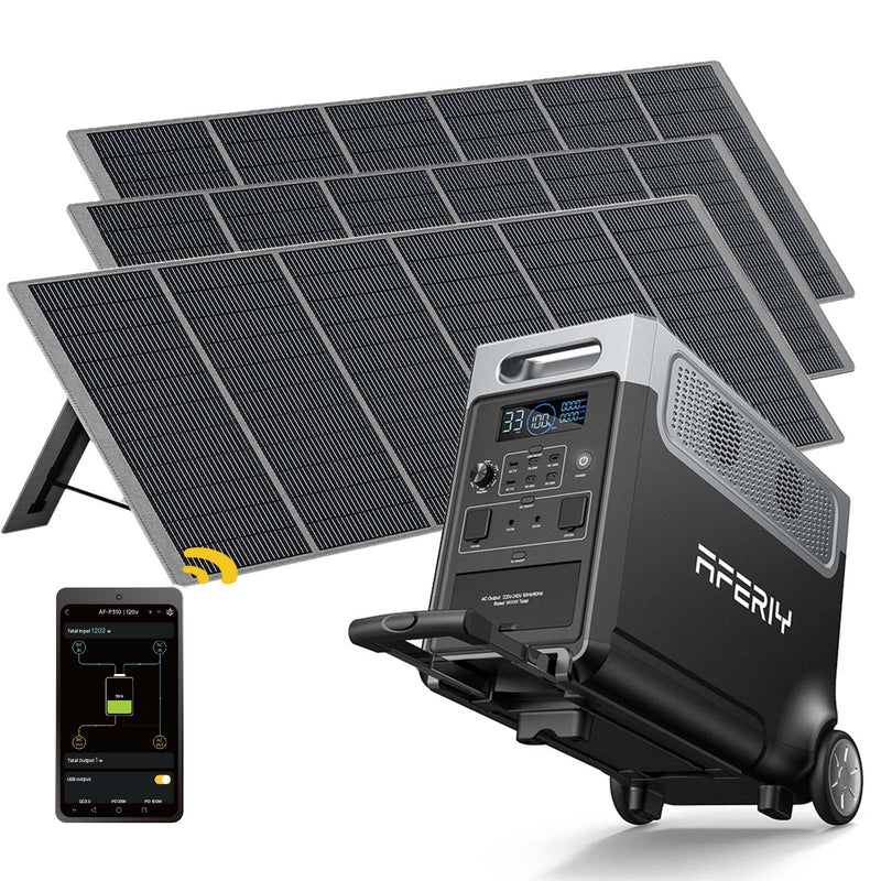 AFERIY P310 3600W Solar Generator Kit