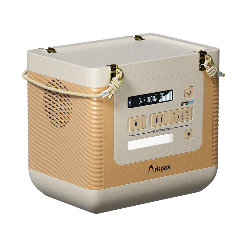 Arkpax Ark 1800W portable power station side profile