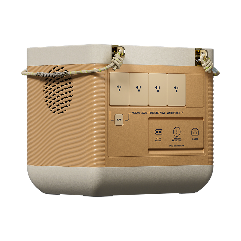 Arkpax Ark 1800W portable power station with Hulk-Belt rope handles