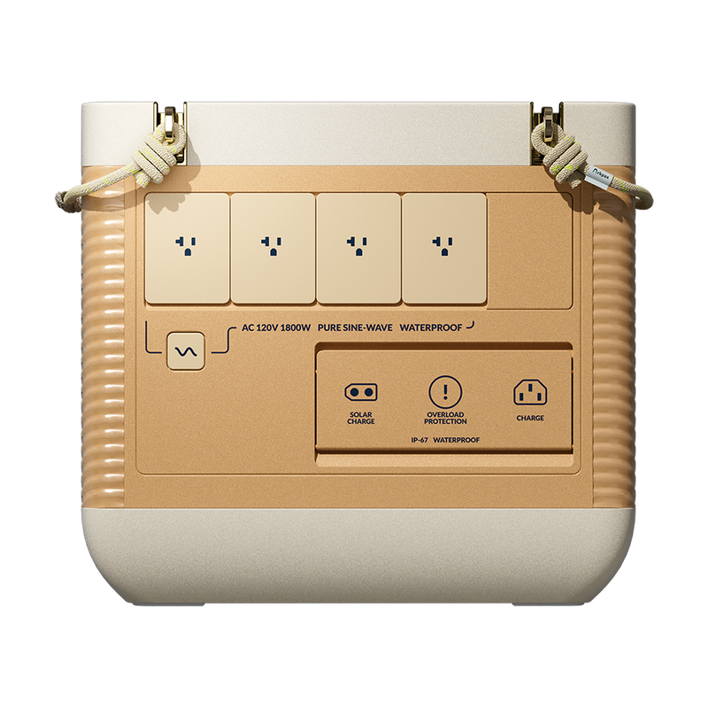 Arkpax Ark 1800W portable power station rear view