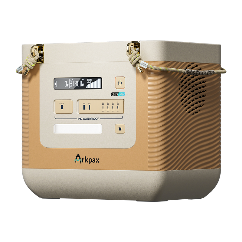 Arkpax Ark 1800W IP67 portable power station, front view