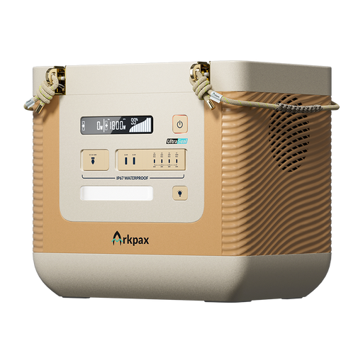 Arkpax Ark 1800W IP67 portable power station, front view